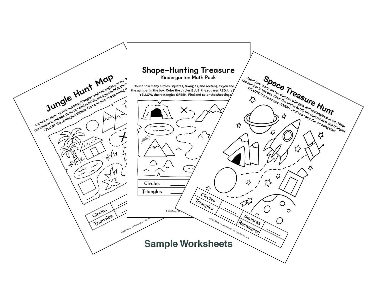 Shape Treasure Maps – 5 Adventure Themes