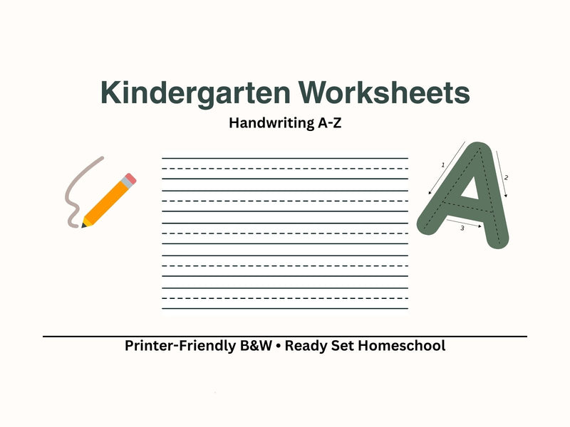 Handwriting A–Z (Tracing)