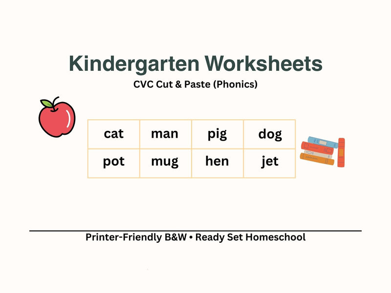 CVC Cut & Paste (Phonics)